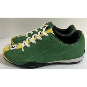 RARE HUNZIKER British Racing Green Leather Casual Driving Shoe Mens 9.5 (42.5)